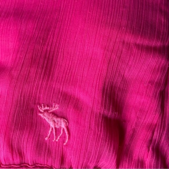Abercrombie Fitch Medium Pink Tank Top Beach Tie Up Shirt Crop Vacation AF Light - Picture 3 of 10